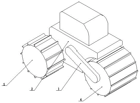 Differential type weeding machine