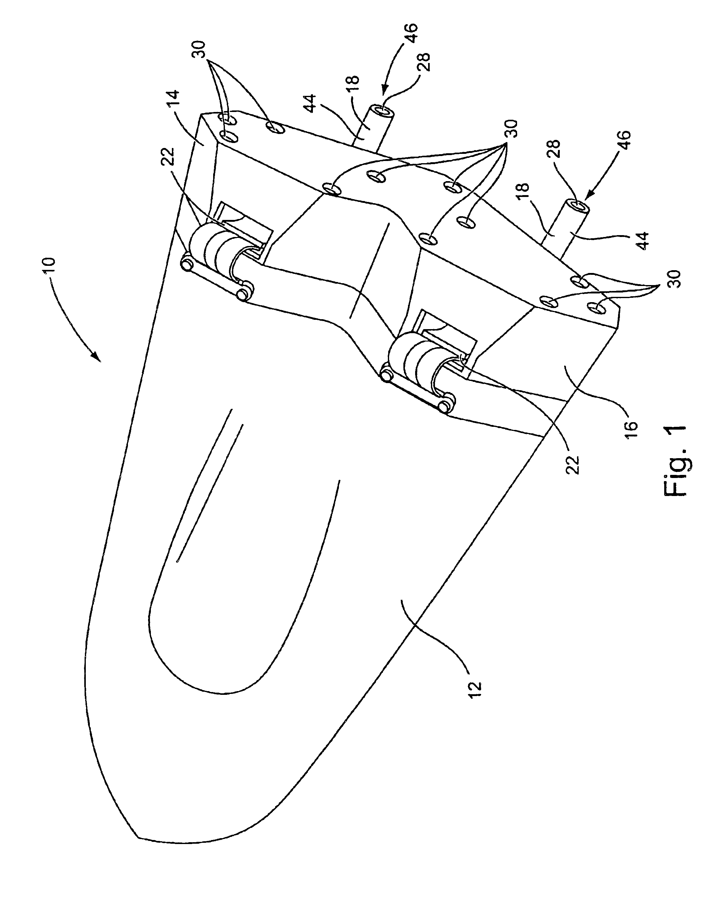 Method and device for low-noise underwater propulsion and for reducing hull drag