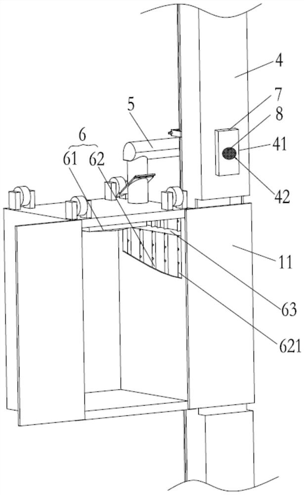 An elevator system with active air supply