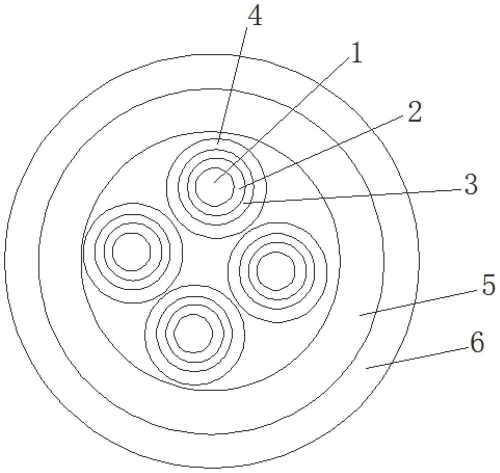 Metal sheath inorganic matter insulated cable