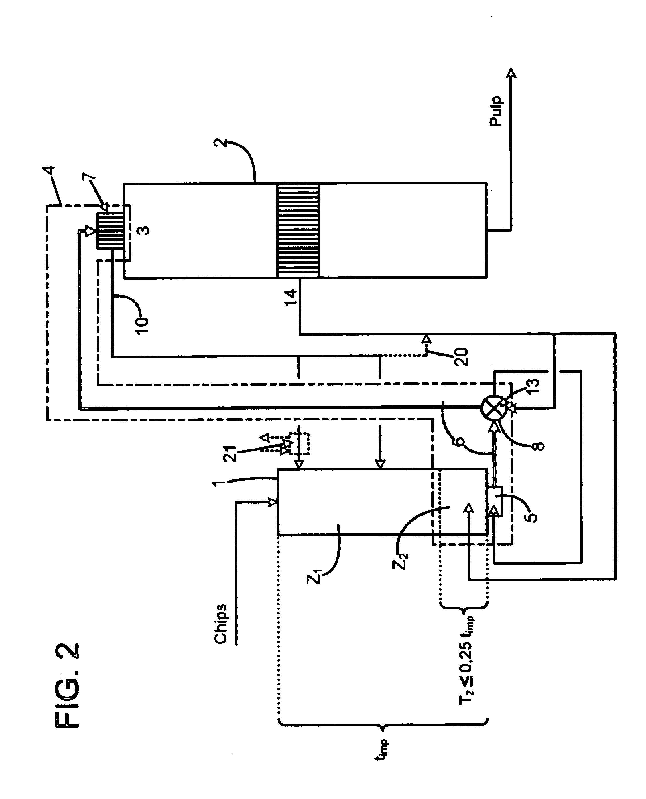 Method for continuous cooking of chemical pulp to improve heat economy