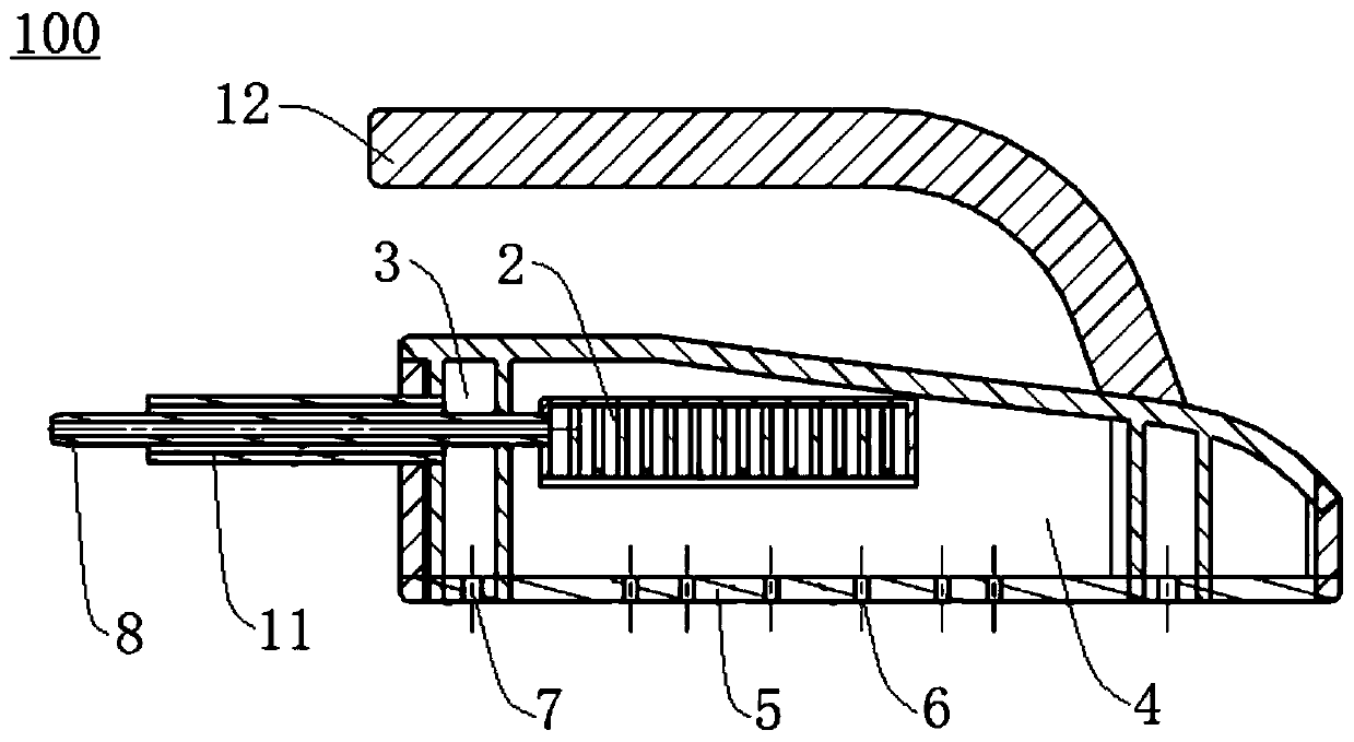 Clothes care iron and clothes care device having same