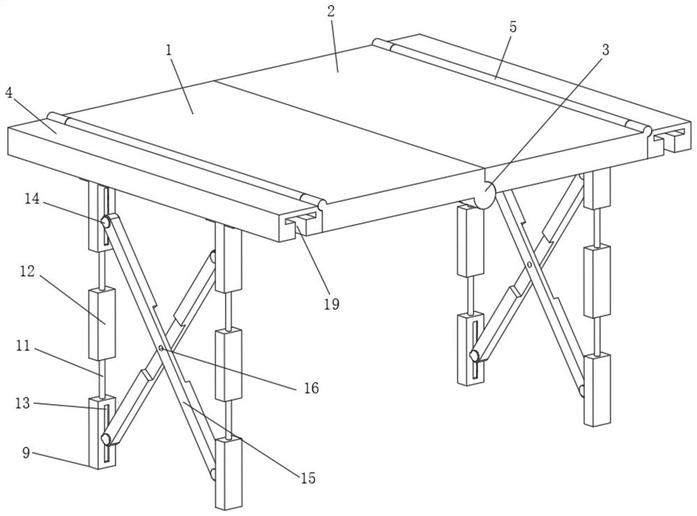 Scaffold mounting structure convenient to mount and dismount