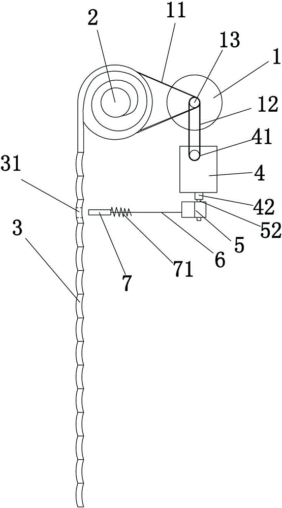 Door lock of roller shutter door and working principle of door lock