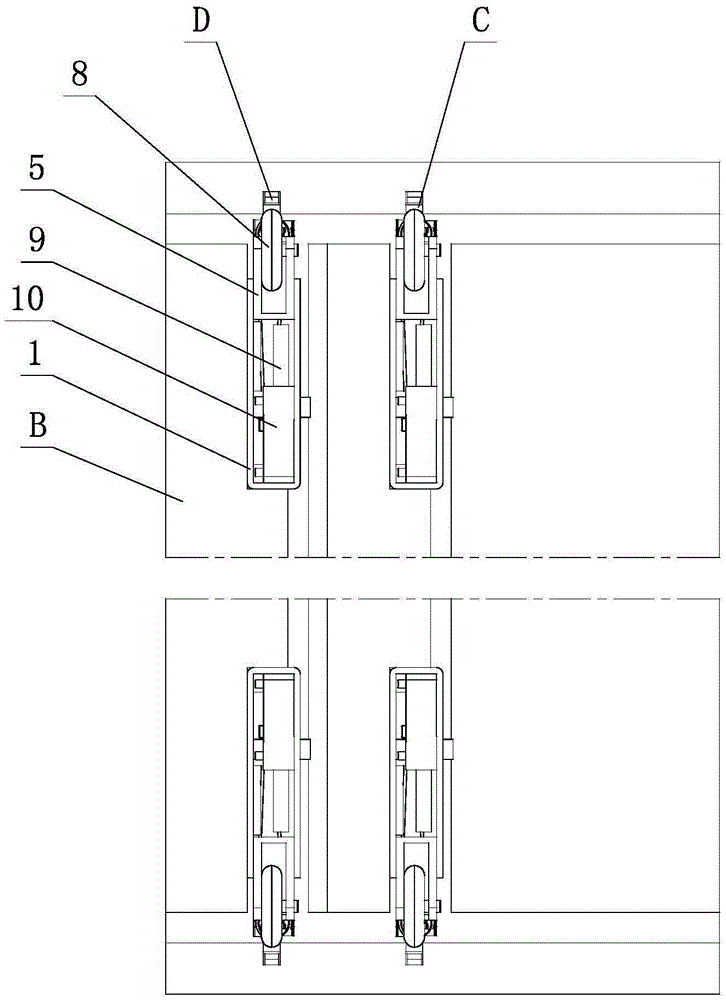 Damping limit adjusting mechanism of furniture side sliding door