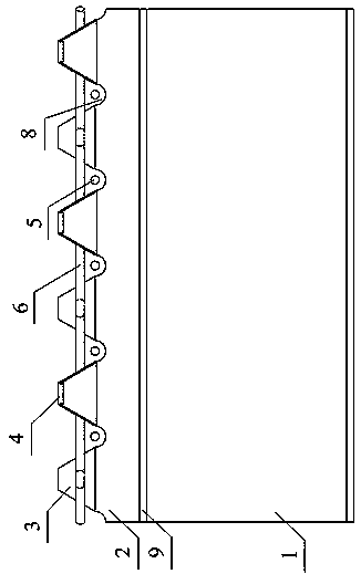 Structure of alternative folding flange type steel plate shear key and construction method thereof