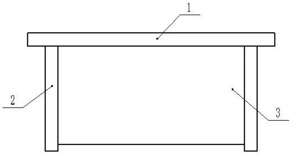 Office table with adjustable computer groove