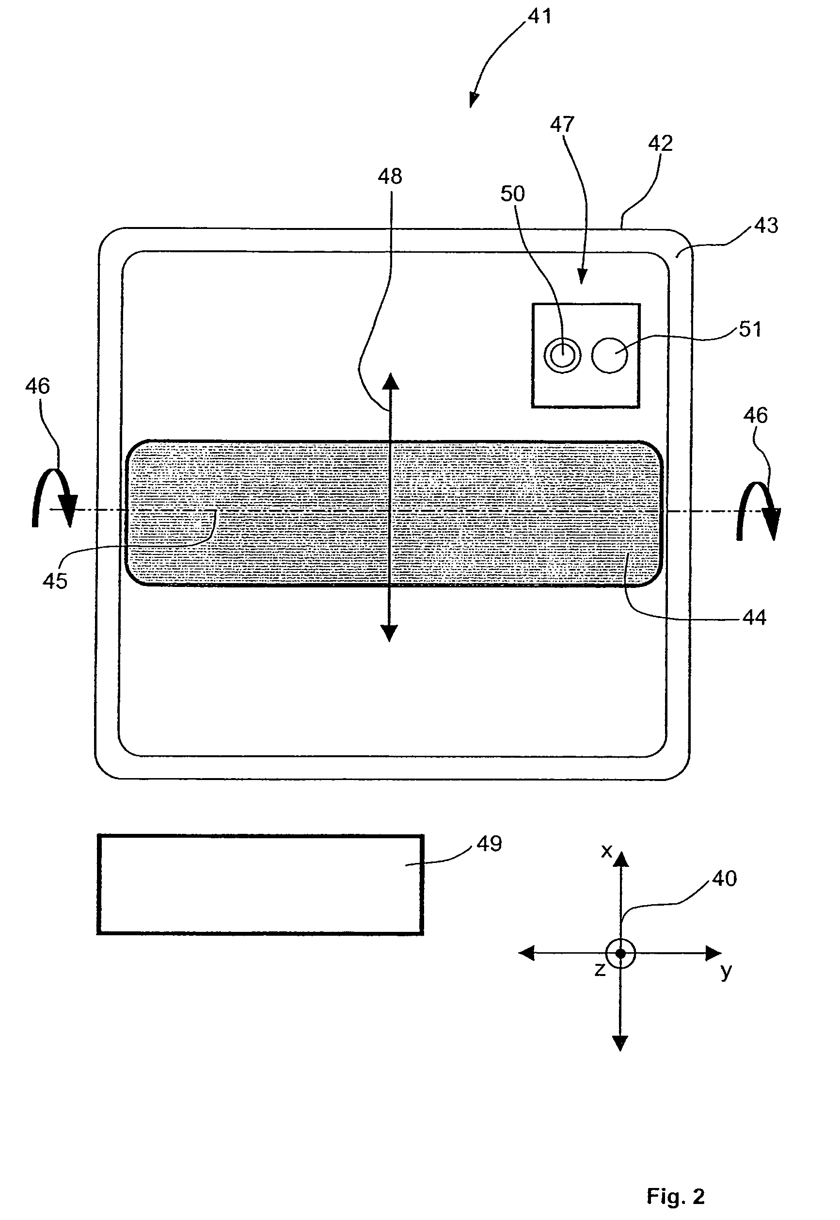 Loading device for the at least partially automated loading and unloading of a cargo hold on transport equipment as well as a conveying system