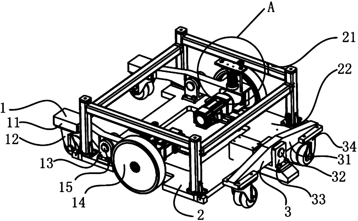 Chassis structure of AGV
