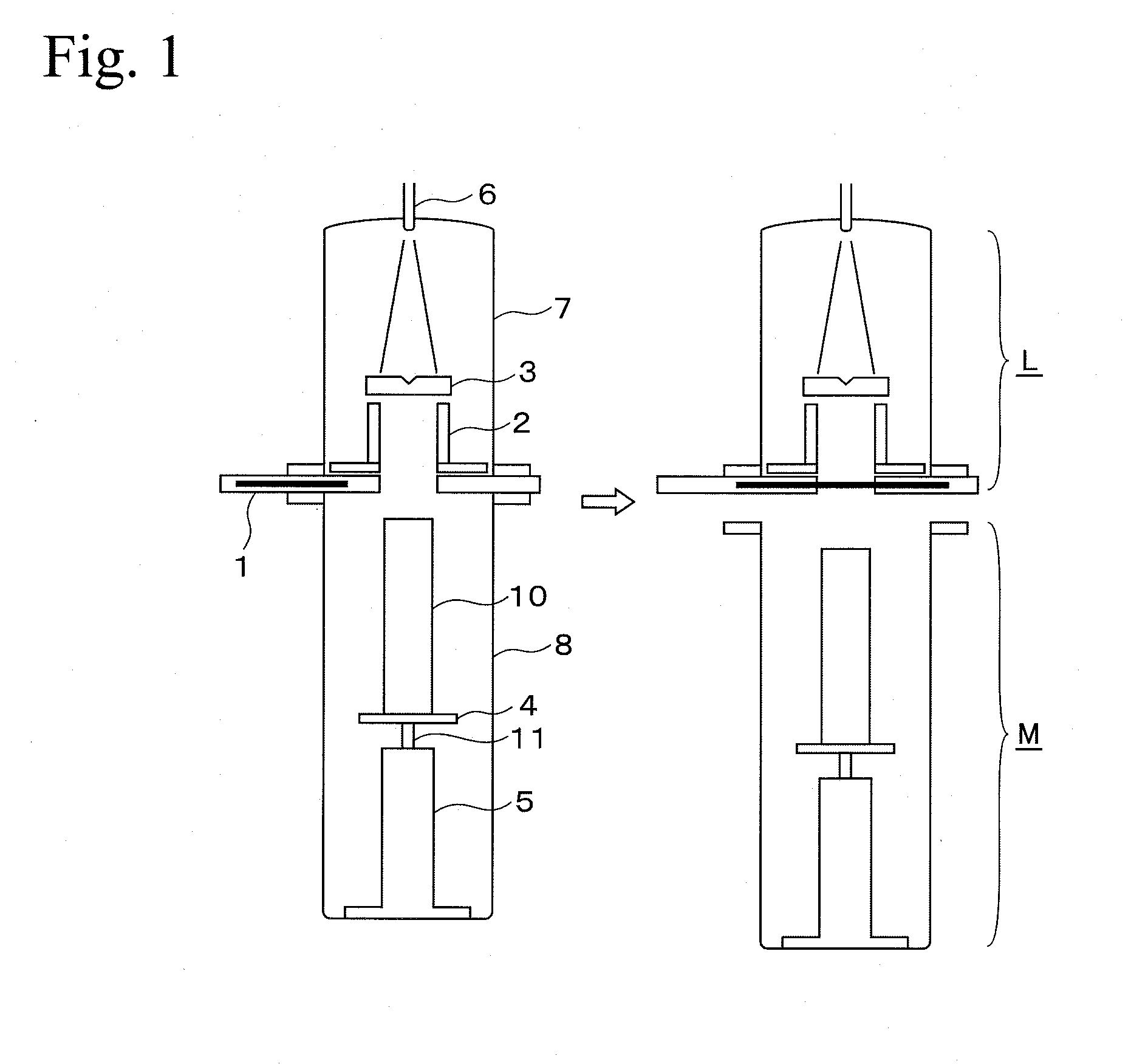 Apparatus for production of metallic slab using electron beam, and process for production of metallic slab using the apparatus
