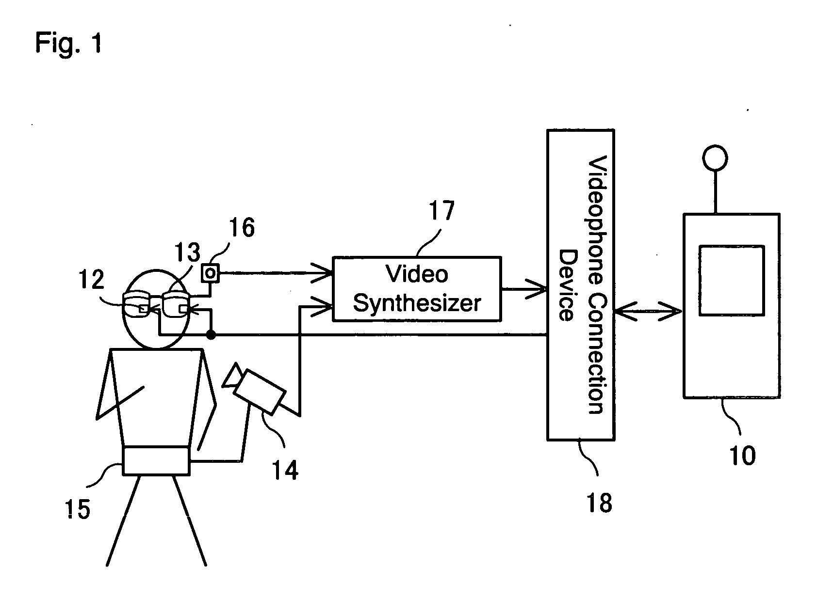 Video input for conversation with sing language, video i/o device for conversation with sign language, and sign language interpretation system