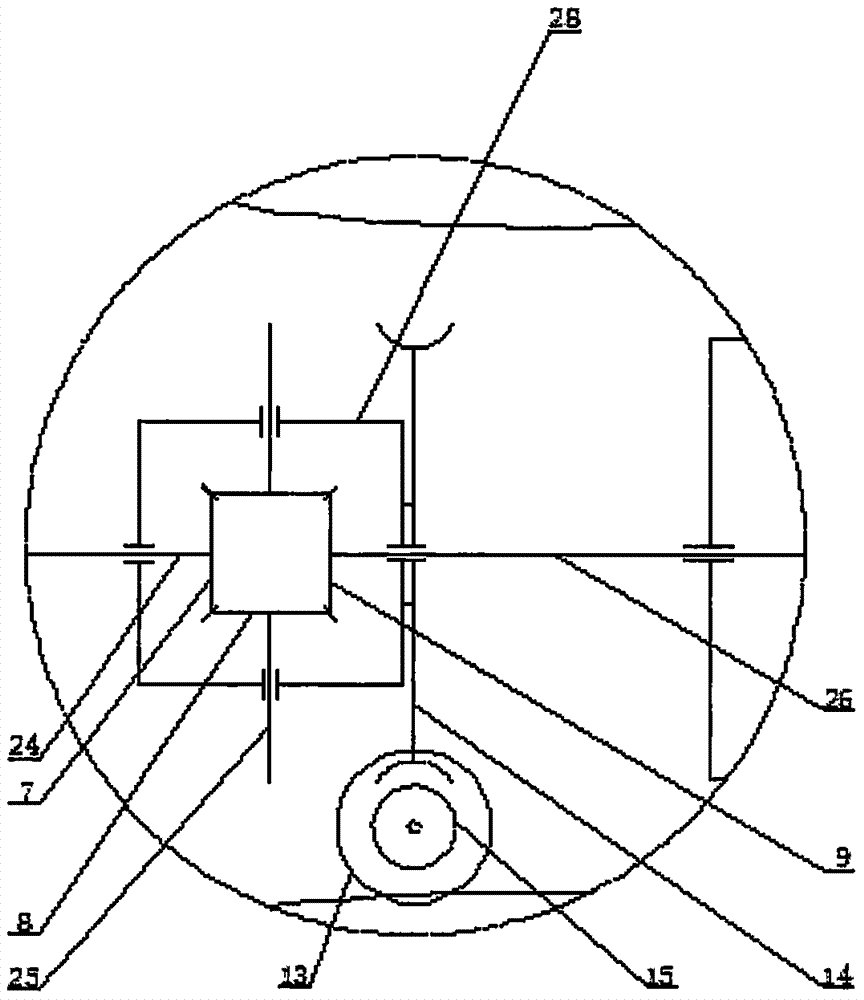Oil-driven bevel-gear differential-speed-type multi-rotor agricultural spraying aircraft