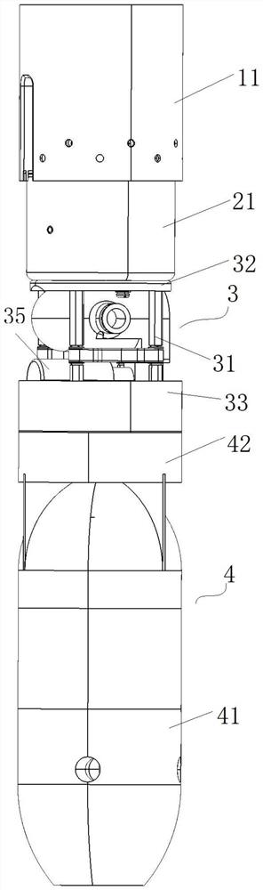 Temperature-salinity-depth instrument and matching device with temperature-salinity-depth instrument and carrying platform