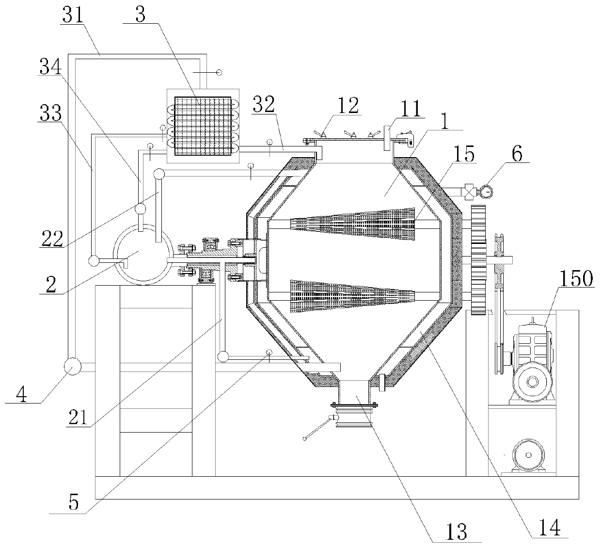 Low-constant-temperature synthesis reaction device for polycarboxylate superplasticizer