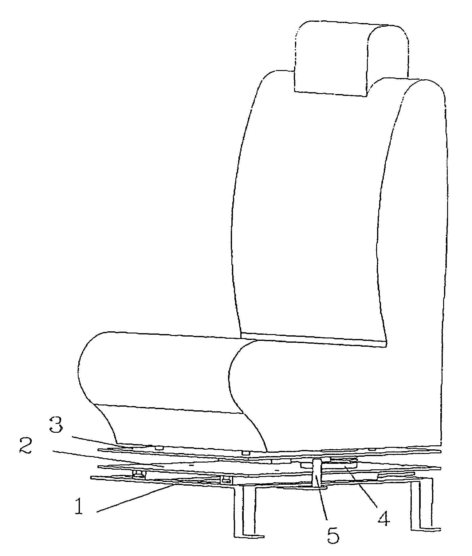 Rotating car seat mechanism