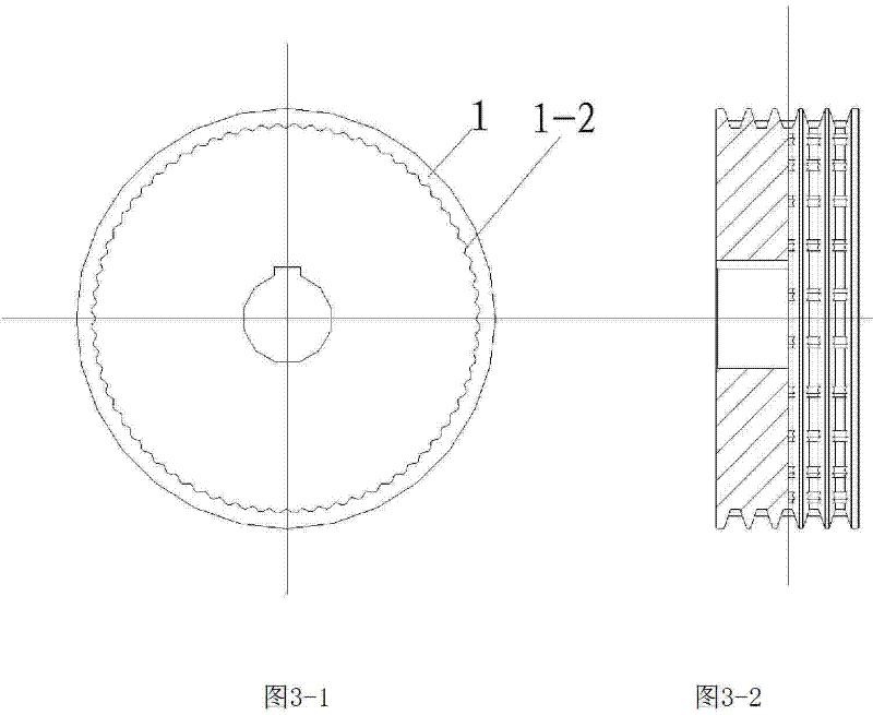 Design method of V-shaped transmission belt and belt wheel