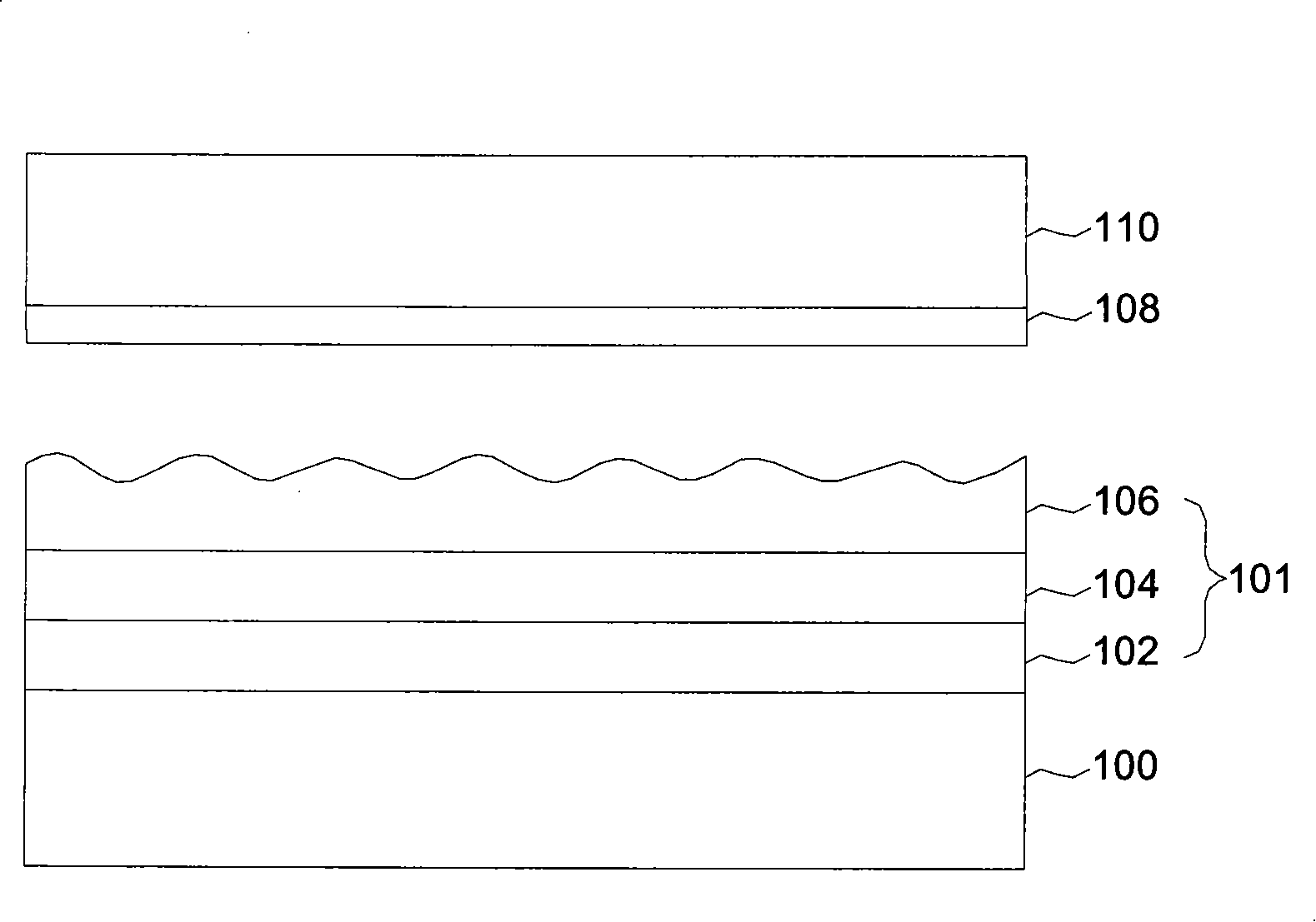 Production method of LED