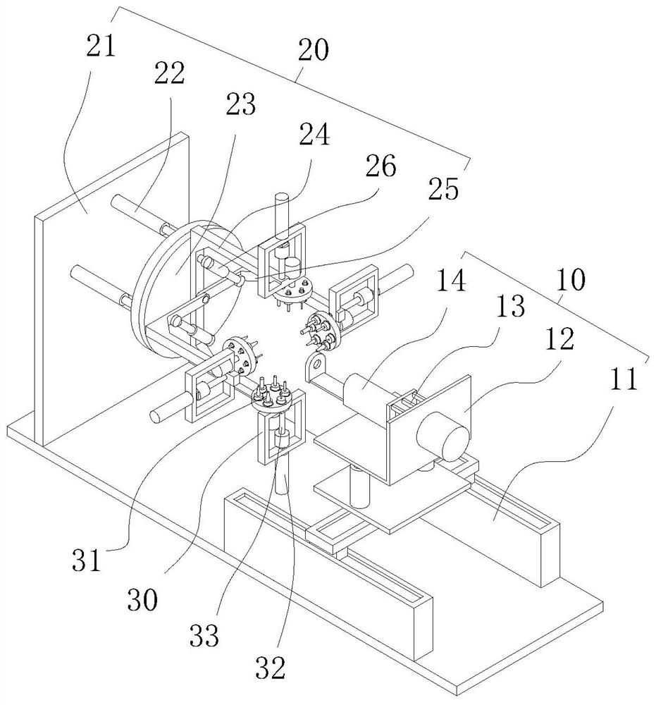 Intelligent multidirectional synchronous punching device for vehicle-mounted brake pump shell