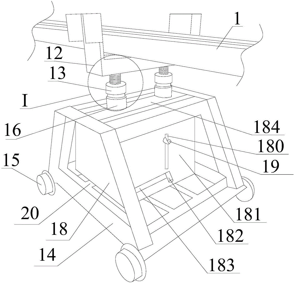 Dual-adjusting type feeding supporting device
