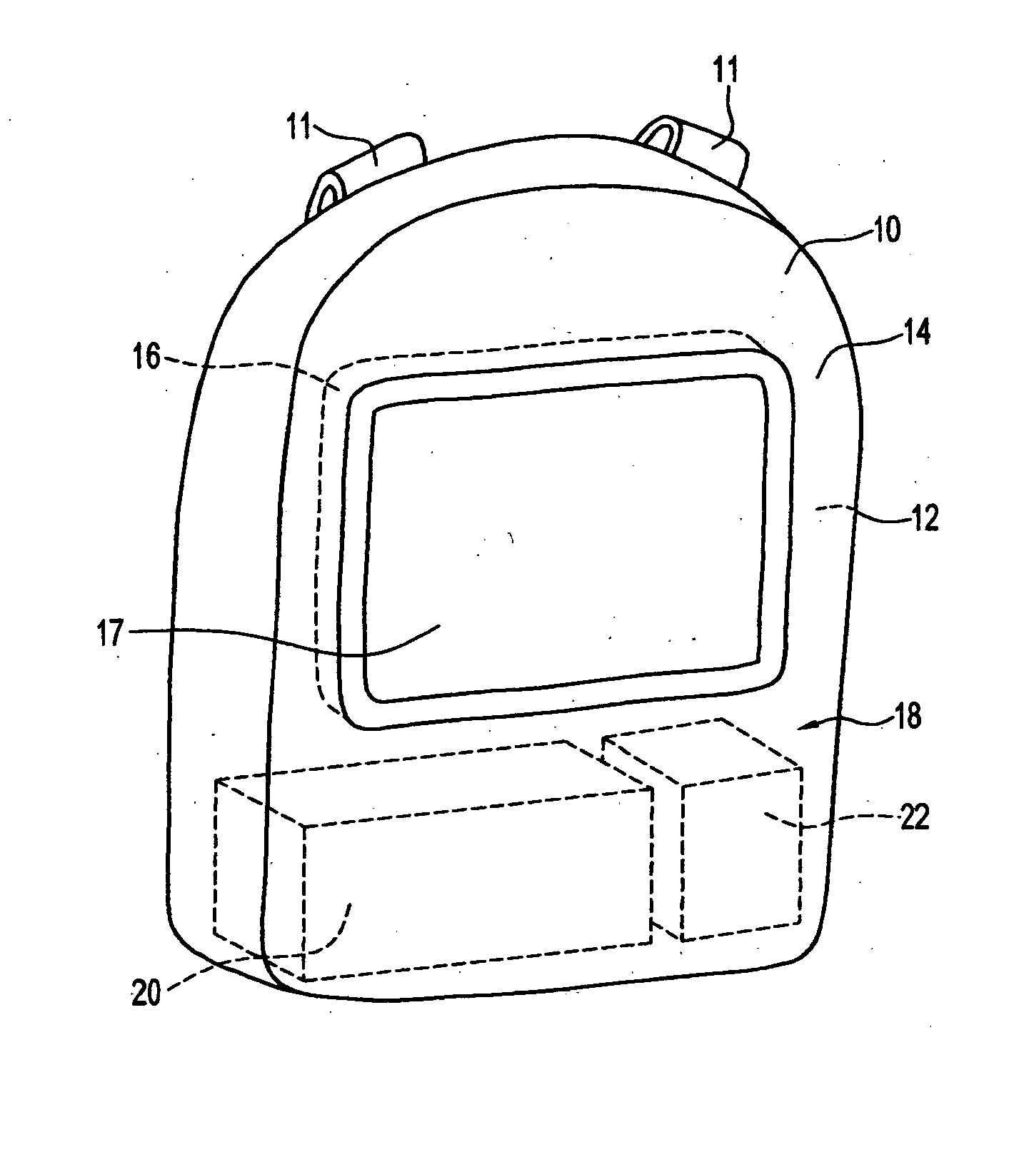 Method and apparatus for advertising using portable flat screen video equipped backpacks