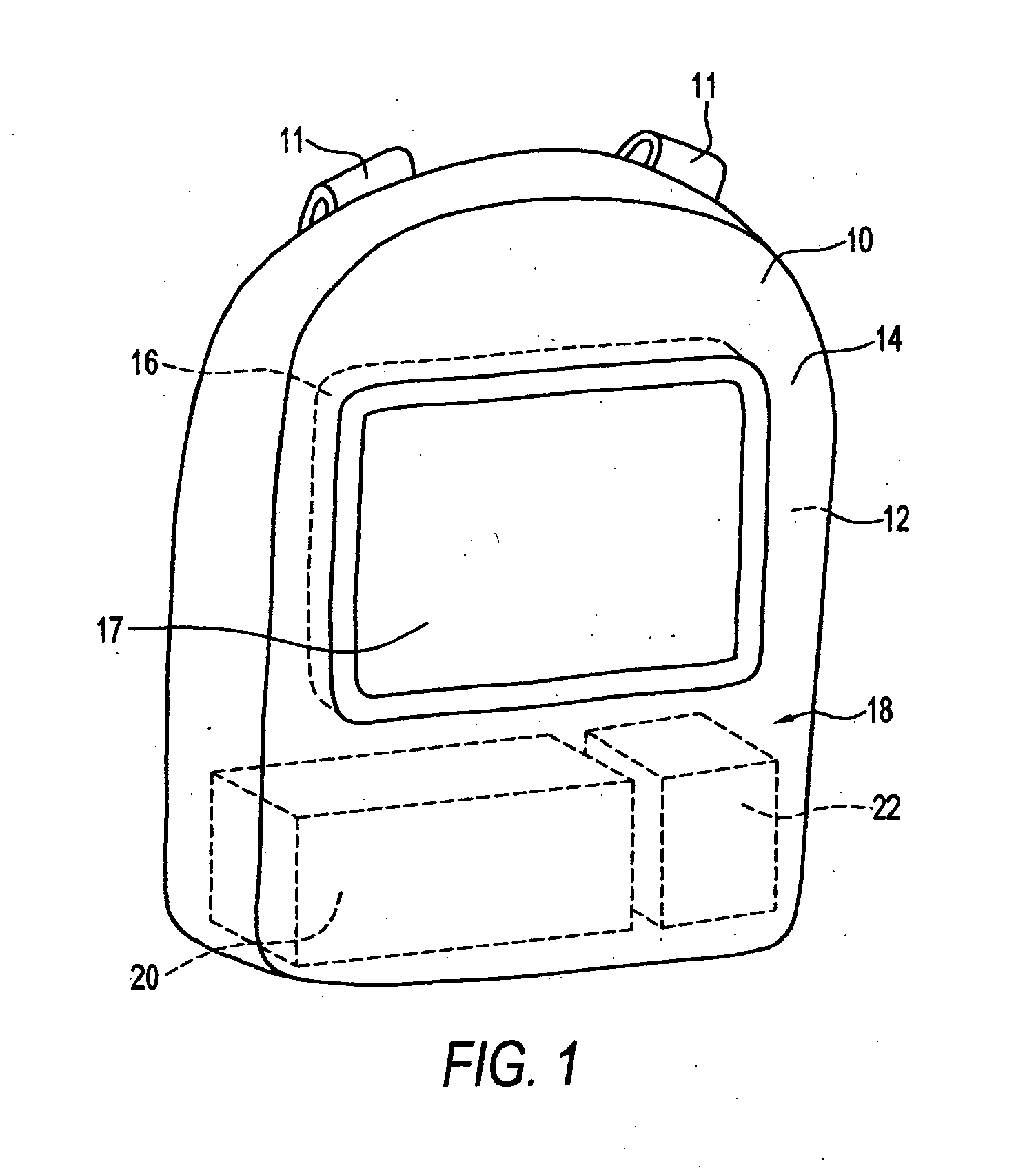 Method and apparatus for advertising using portable flat screen video equipped backpacks