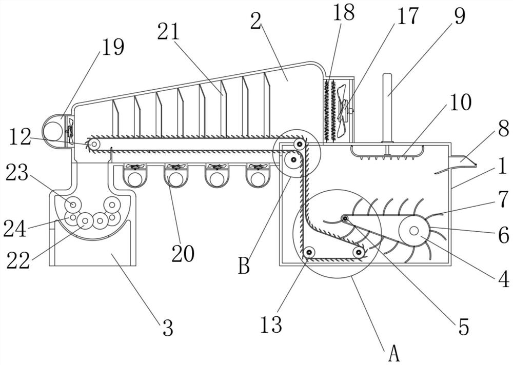 A kind of forage grass processing device for animal husbandry breeding