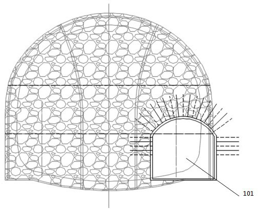 A construction method of underground excavation large-span station organized and implemented by section tunnels