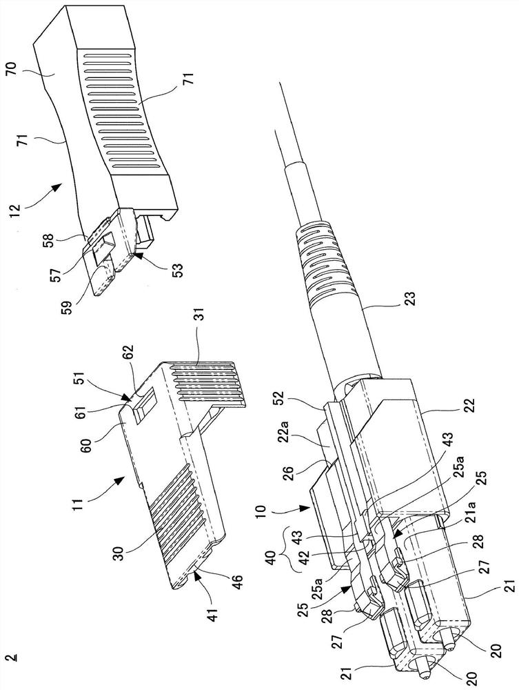 Tool for plug, slider, plug, and cable with plug