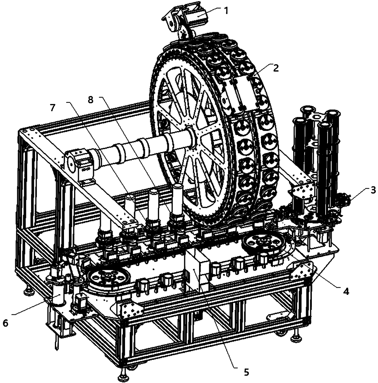 Full-automatic particle preparing device and preparing method thereof