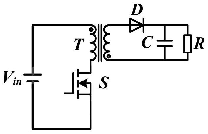 Undervoltage start-up circuit and start-up method of flyback converter based on high-voltage input
