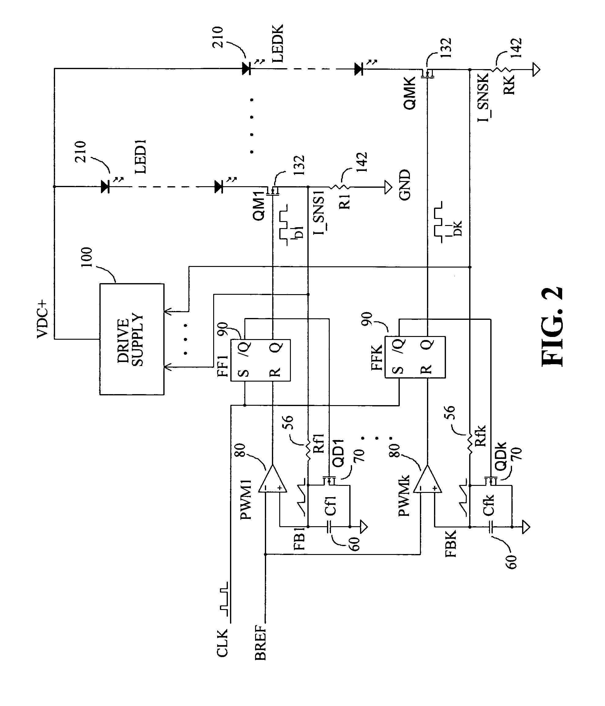 Method and apparatus for driving multiple LED devices