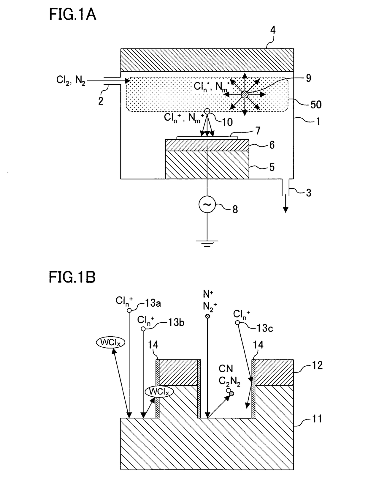 Dry etching method, fine structure formation method, mold and mold fabrication method