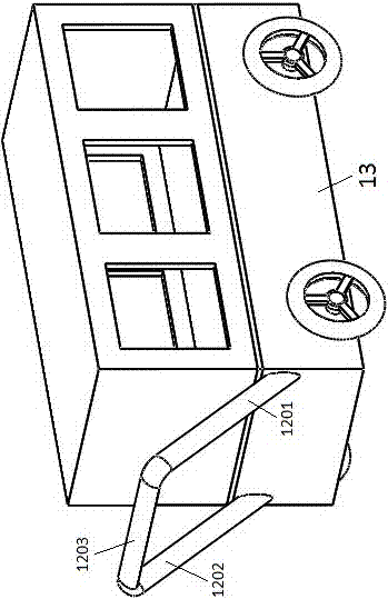 Novel sun awning structure for food stall cart