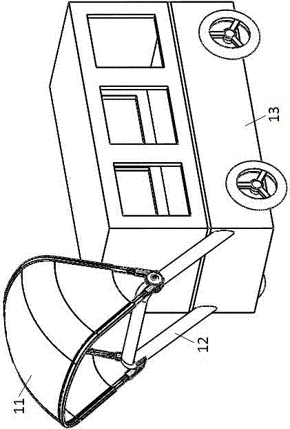 Novel sun awning structure for food stall cart