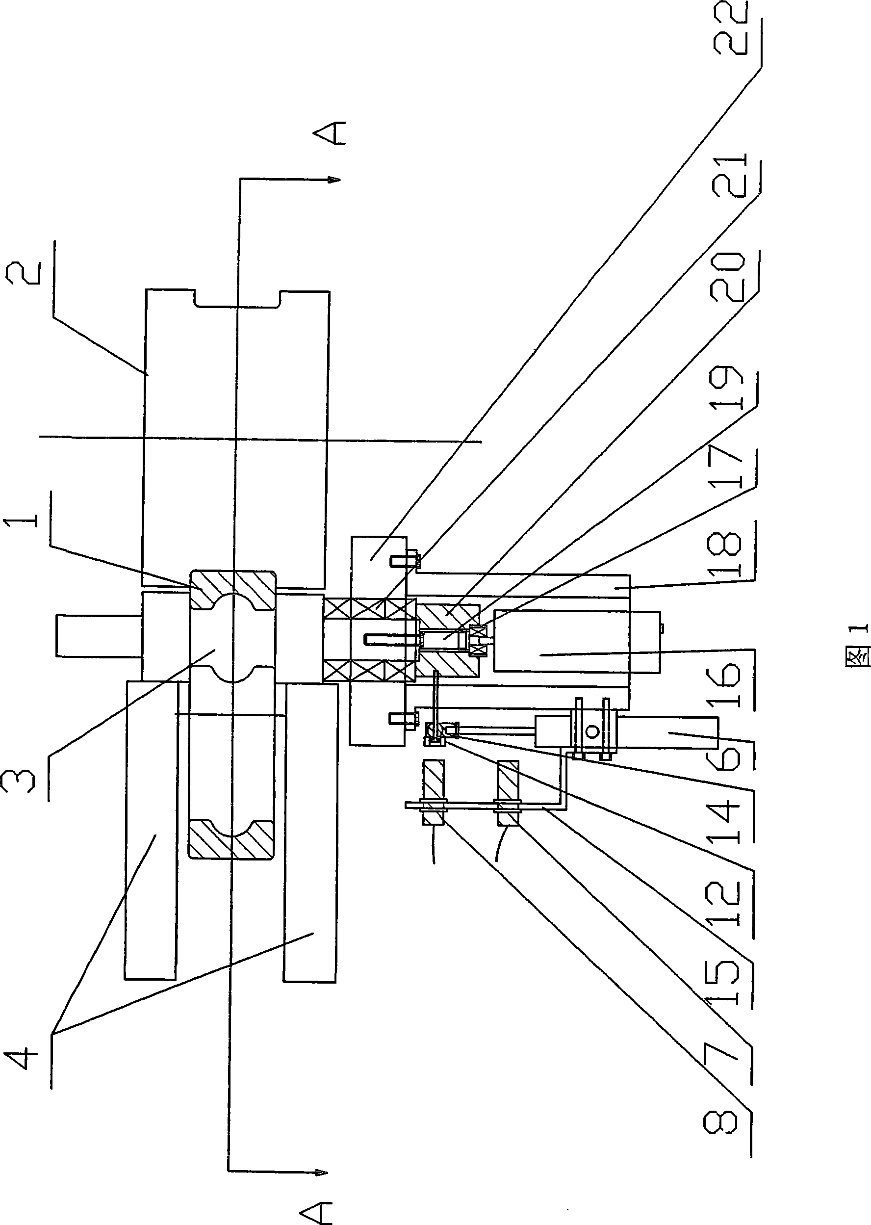 Mandrel power mechanism for cold rolling machine