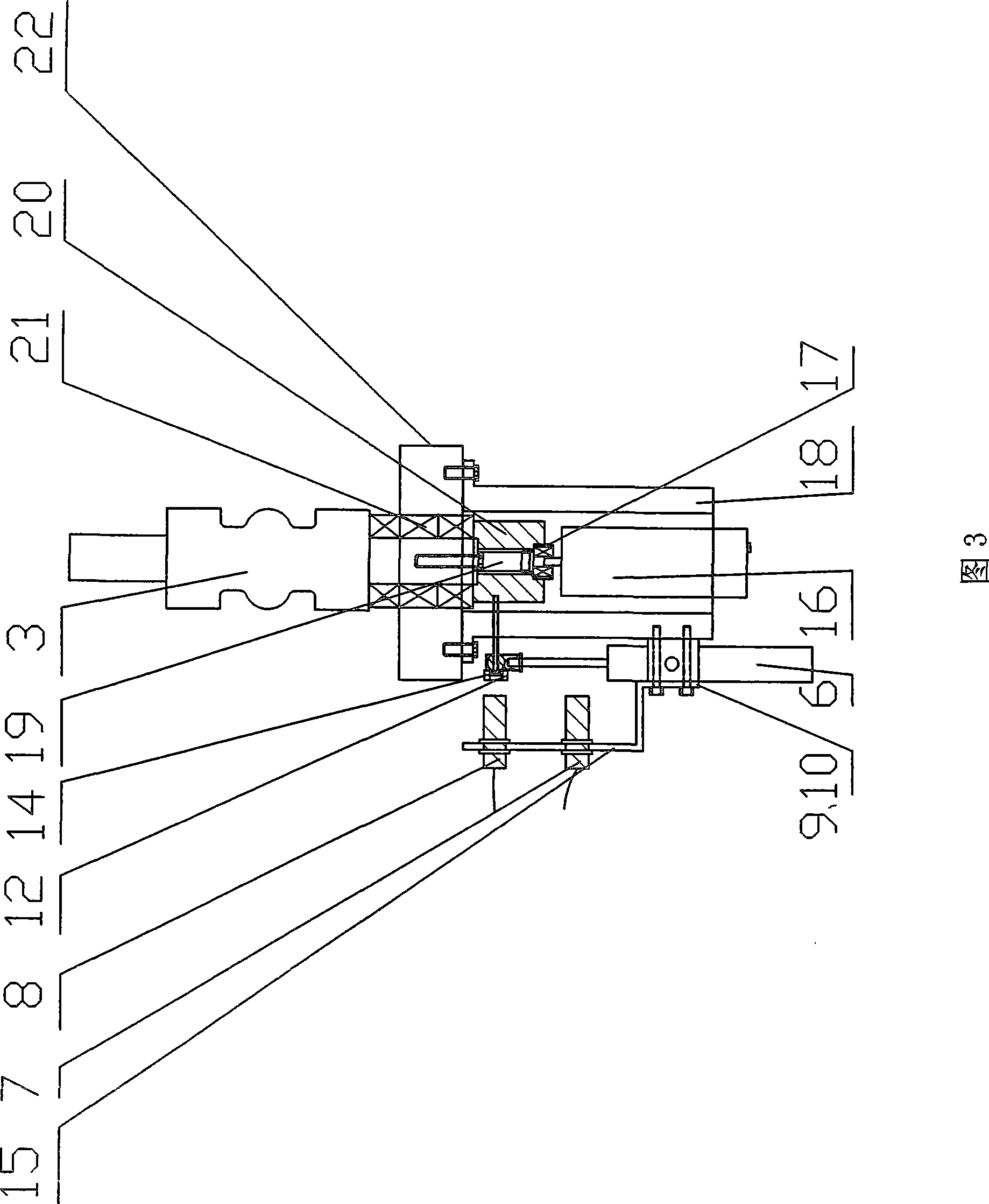 Mandrel power mechanism for cold rolling machine