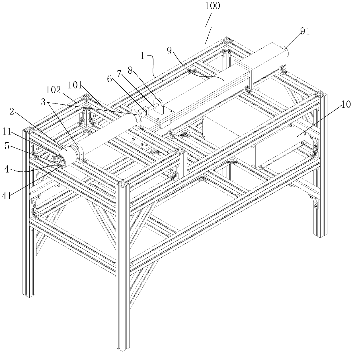 On-line test device for unsteady friction of pipe pigs