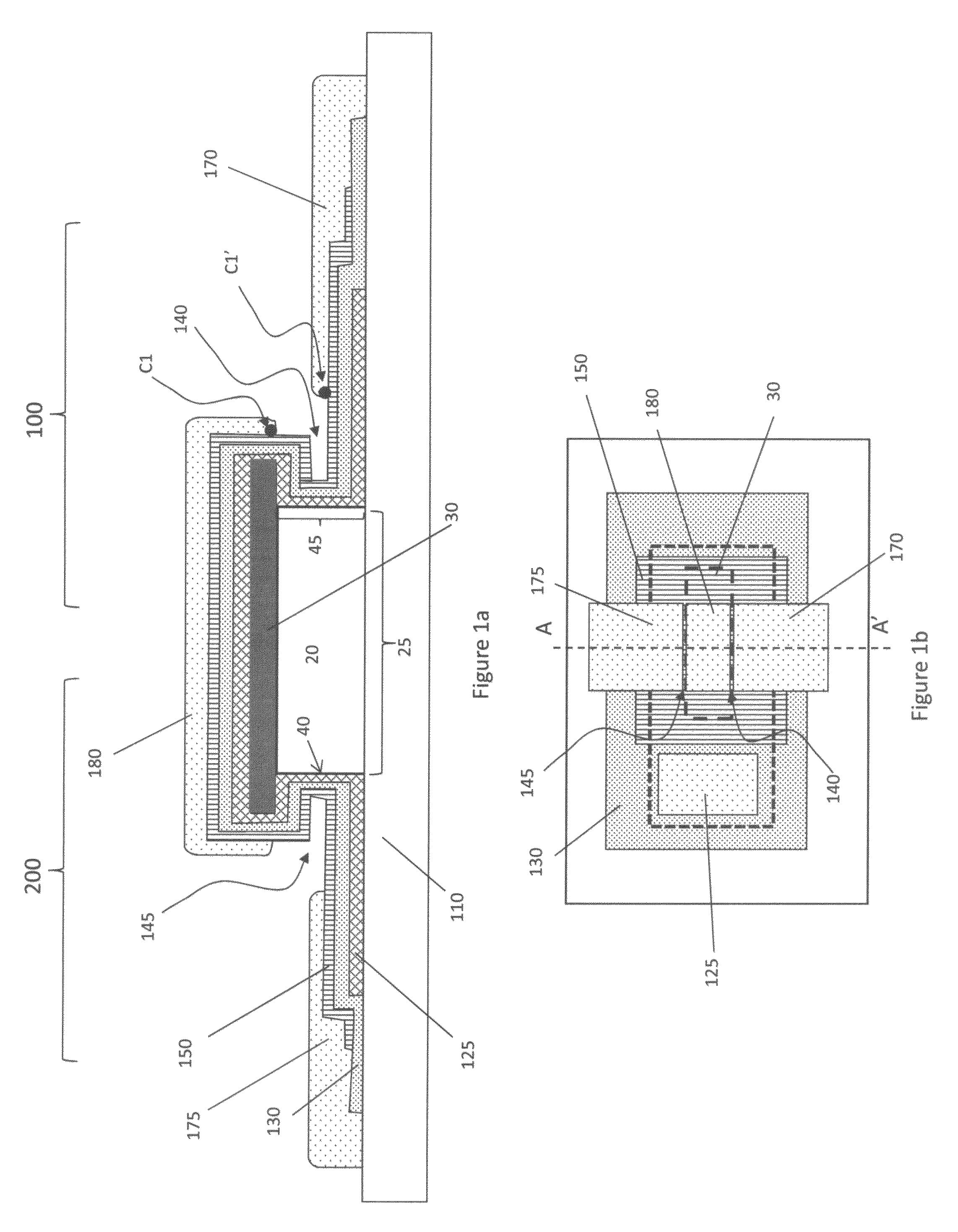 Offset independently operable VTFT electrodes