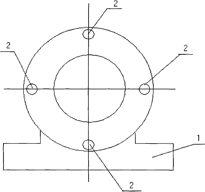Structure of bearing pedestal of three-roller bending machine