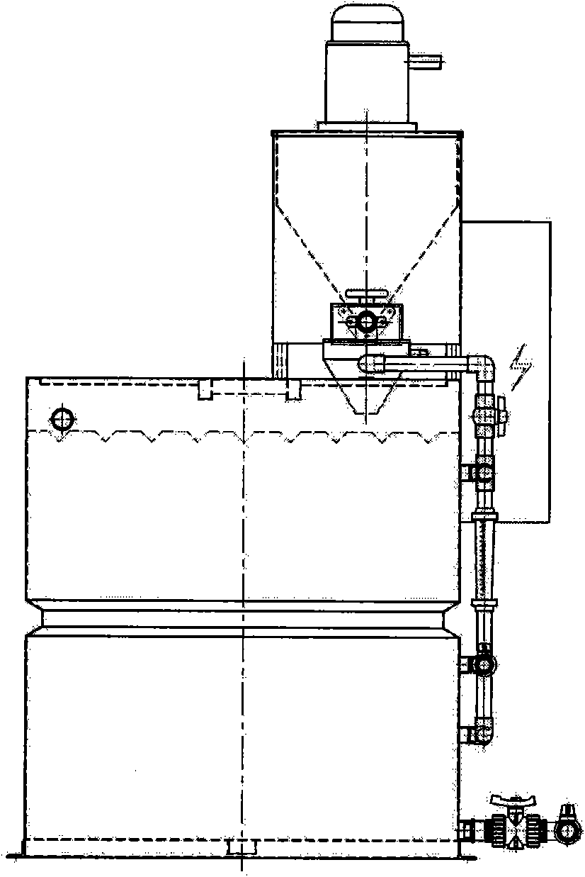 Automatic dosing device for sewage treatment