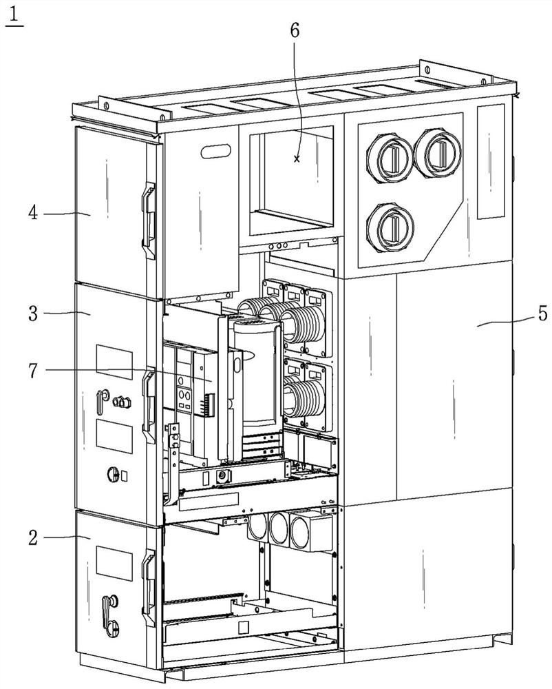 Arc discharge system for distribution box