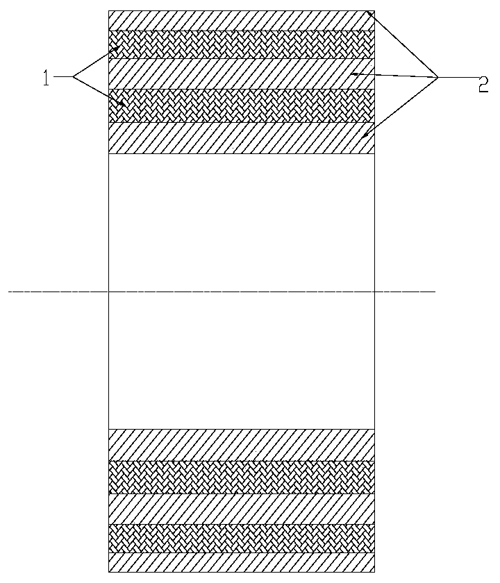 Composite impact-resistant structure and forming method thereof