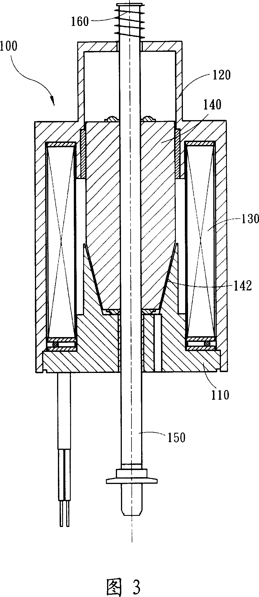 Electromagnetic driver of sewing machine