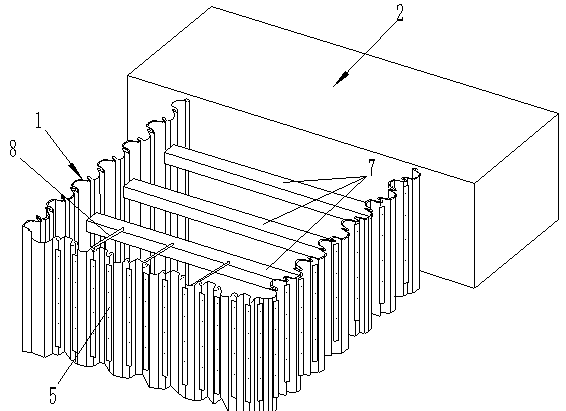 Larsen steel sheet pile cofferdam and construction method thereof