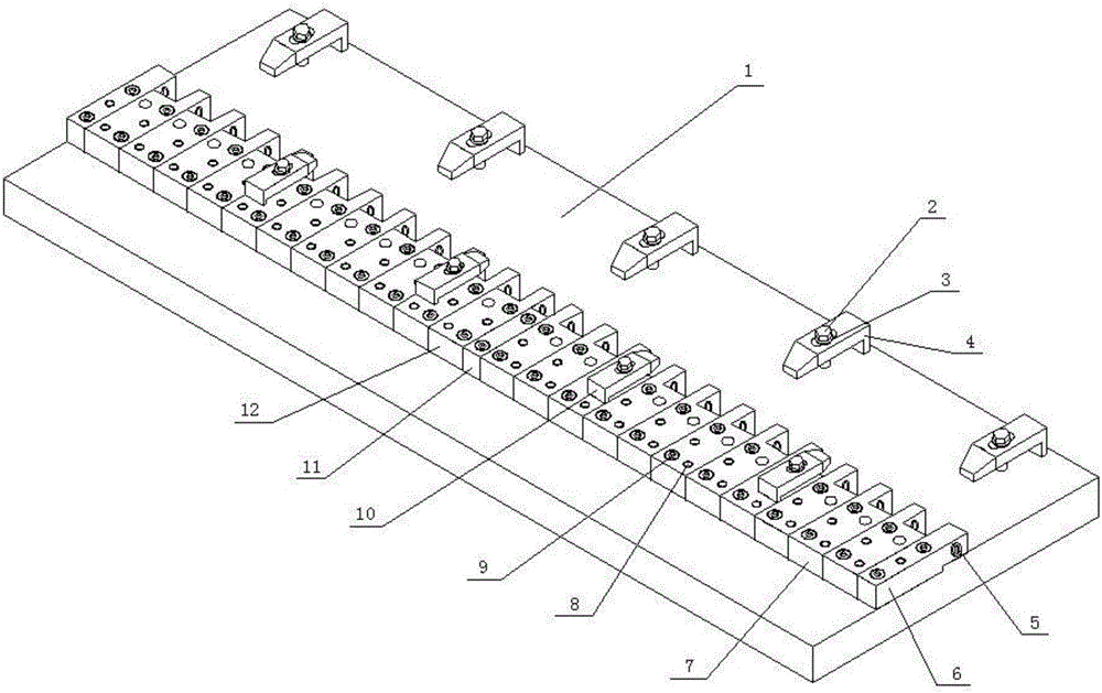 Hinge type part drilling clamp