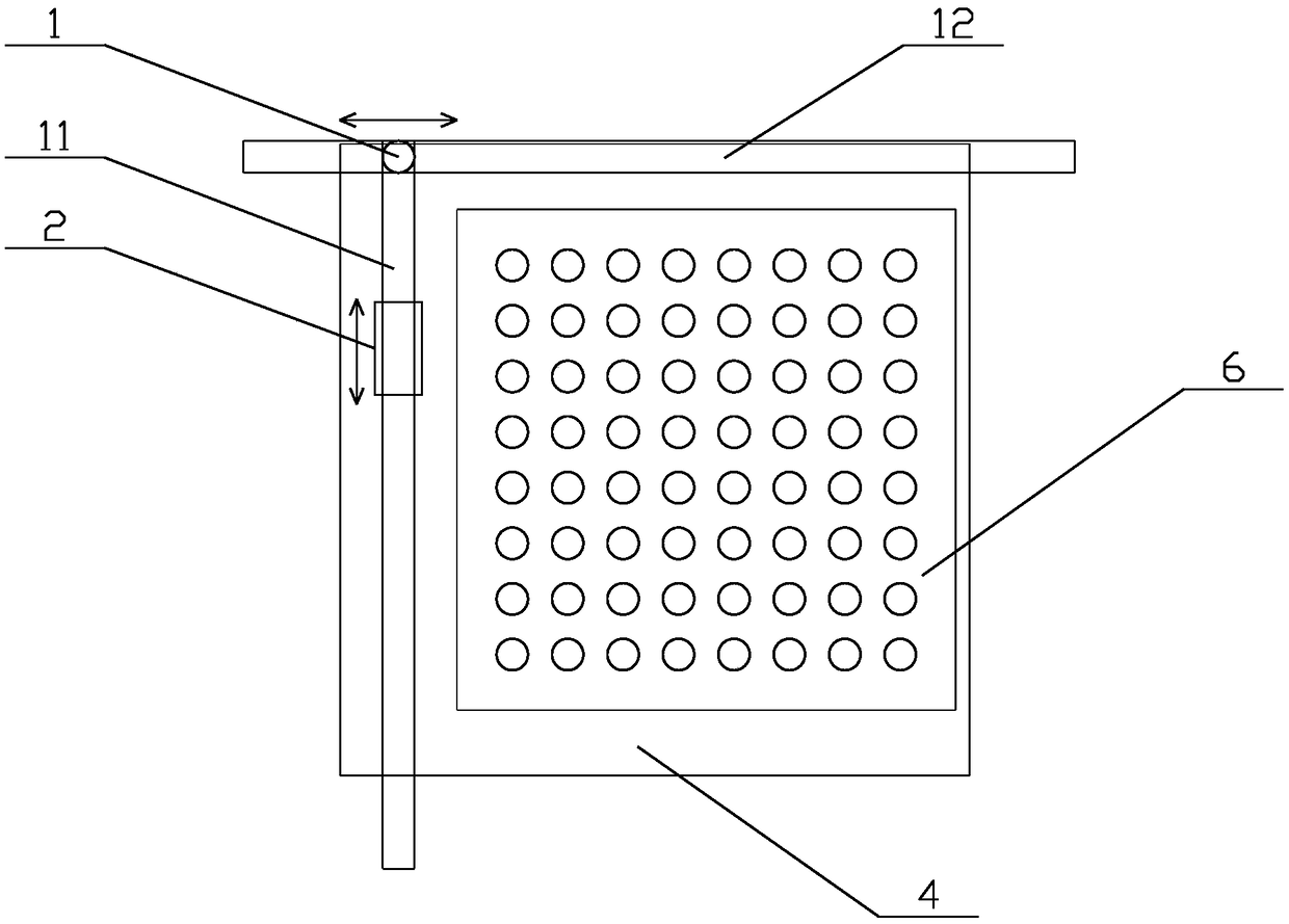 A needle plate knocking device