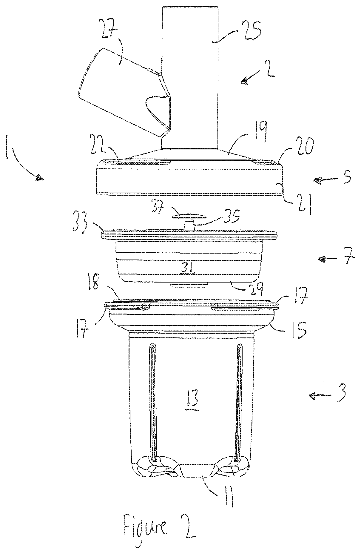 A fluid trap for a respiratory therapy system