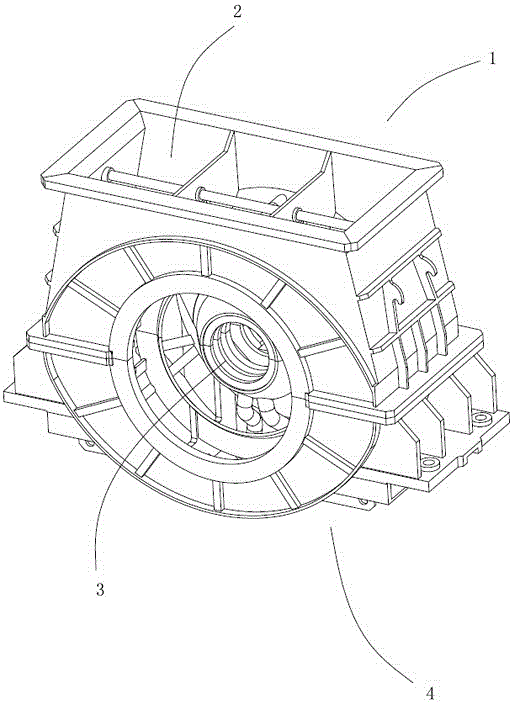 Upward exhaust type welded turbine condensing exhaust hood