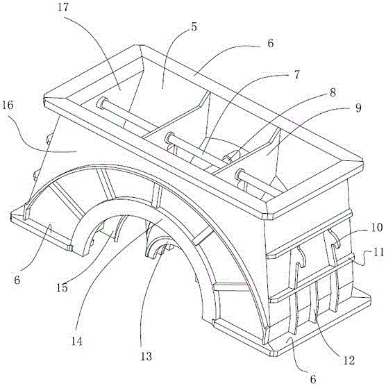 Upward exhaust type welded turbine condensing exhaust hood