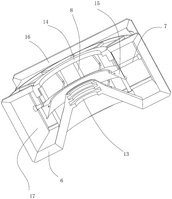 Upward exhaust type welded turbine condensing exhaust hood